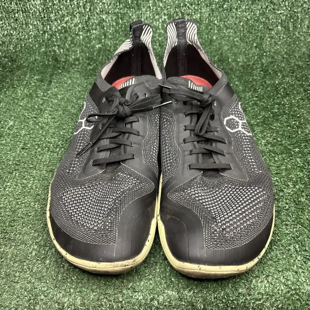 Vivobarefoot Geo Racer Knit Sneakers Black White Mens EU 45 / US 12 Eco Friendly